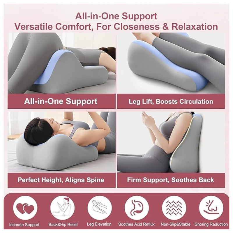 Lower Back Pain Relief Pillow – Ergonomic Memory Foam Support Cushion (Pakistan)