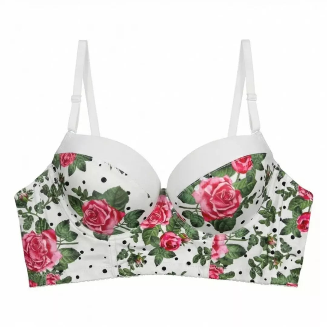 Women’s Floral Comfort Padded Bra – Soft Everyday Support Bra