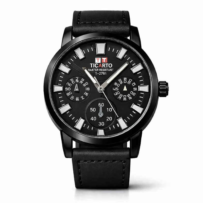 Ticarto T-2761 Premium Chronograph Leather Watch