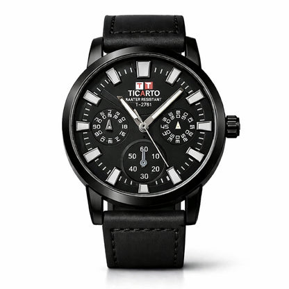 Ticarto T-2761 Premium Chronograph Leather Watch
