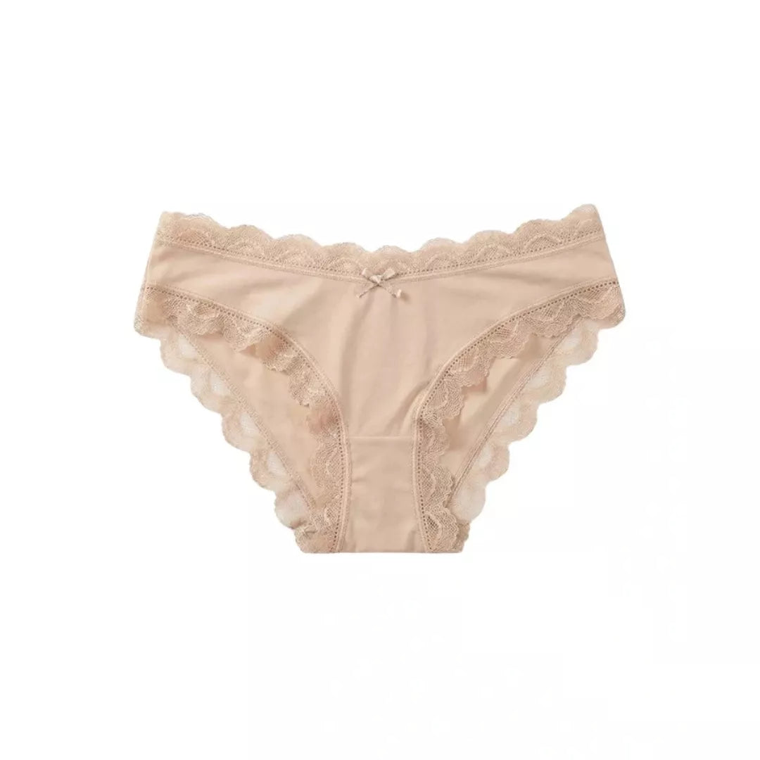 Women’s Lush Lace Skin Cotton Bikini Panty – Soft Everyday Comfort