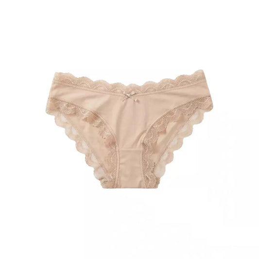 Women’s Lush Lace Skin Cotton Bikini Panty – Soft Everyday Comfort