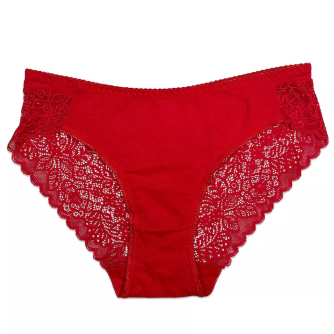 Women’s Pack of 3 Cotton Charm Brief Panties – Soft Comfortable Everyday Underwear