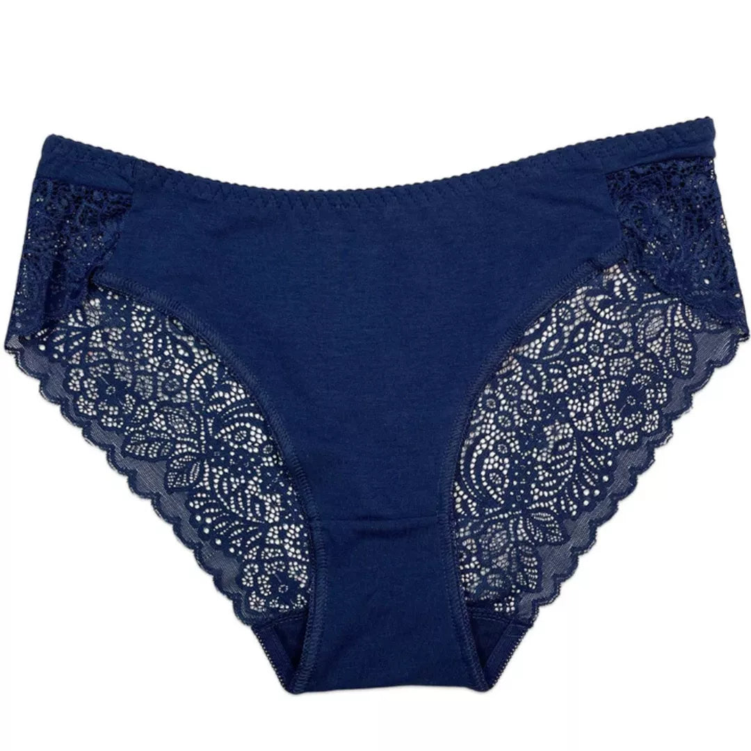 Women’s Pack of 3 Cotton Charm Brief Panties – Soft Comfortable Everyday Underwear