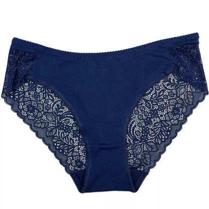 Women’s Pack of 3 Cotton Charm Brief Panties – Soft Comfortable Everyday Underwear